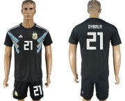 Wholesale Cheap Argentina #21 Dybala Away Soccer Country Jersey