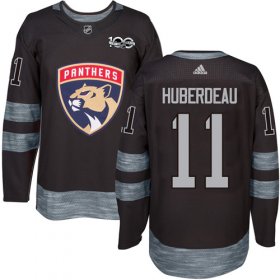 Wholesale Cheap Adidas Panthers #11 Jonathan Huberdeau Black 1917-2017 100th Anniversary Stitched NHL Jersey