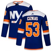 Wholesale Cheap Adidas Islanders #53 Casey Cizikas Blue Authentic Alternate Stitched NHL Jersey