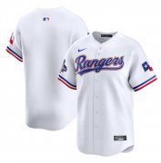 Men's Texas Rangers Blank White 2023 World Series Champions Stitched Baseball Jersey