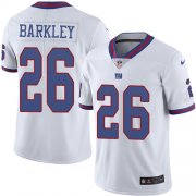 Wholesale Cheap Nike Giants #26 Saquon Barkley White Men's Stitched NFL Limited Rush Jersey