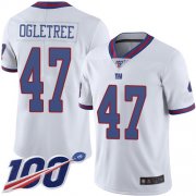 Wholesale Cheap Nike Giants #47 Alec Ogletree White Men's Stitched NFL Limited Rush 100th Season Jersey