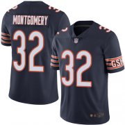 Wholesale Cheap Nike Bears #32 David Montgomery Navy Blue Team Color Men's Stitched NFL Vapor Untouchable Limited Jersey