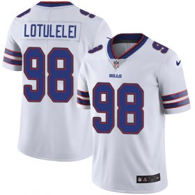 Wholesale Cheap Nike Bills #98 Star Lotulelei White Men\'s Stitched NFL Vapor Untouchable Limited Jersey