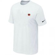 Wholesale Cheap Nike Cincinnati Bengals Chest Embroidered Logo T-Shirt White
