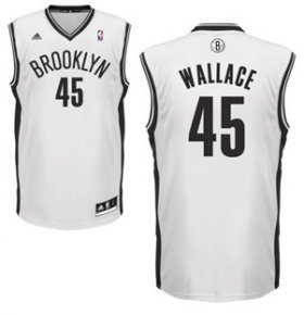 Wholesale Cheap Brooklyn Nets #45 Gerald Wallace White Swingman Jersey