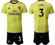 Wholesale Cheap Arsenal #3 Gibbs Yellow Soccer Club Jersey