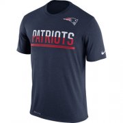 Wholesale Cheap Men's New England Patriots Nike Practice Legend Performance T-Shirt Navy