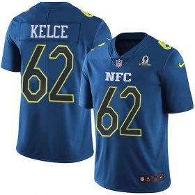 Wholesale Cheap Nike Eagles #62 Jason Kelce Navy Men\'s Stitched NFL Limited NFC 2017 Pro Bowl Jersey