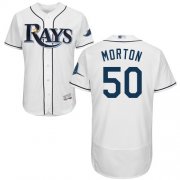 Wholesale Cheap Rays #50 Charlie Morton White Flexbase Authentic Collection Stitched MLB Jersey