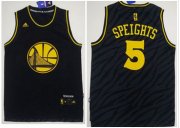 Wholesale Cheap Golden State Warriors #5 Marreese Speights Black Precious Metals Fashion Stitched NBA Jersey