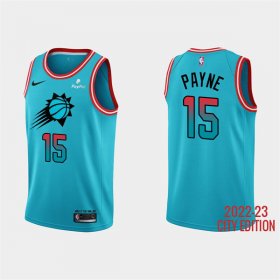 Wholesale Cheap Men\'s Phoenix Suns #15 Cameron Payne 2022-23 Blue City Edition Stitched Basketball Jersey