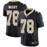 Wholesale Cheap Nike Saints #78 Erik McCoy Black Team Color Men's Stitched NFL Vapor Untouchable Limited Jersey