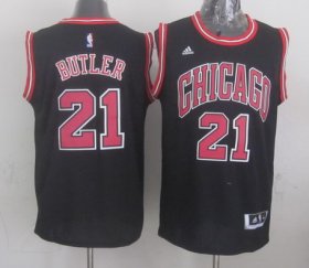 Wholesale Cheap Chicago Bulls #21 Jimmy Butler Revolution 30 Swingman 2014 New Black Jersey