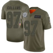 Wholesale Cheap Nike Raiders #97 Maliek Collins Camo Men's Stitched NFL Limited 2019 Salute To Service Jersey