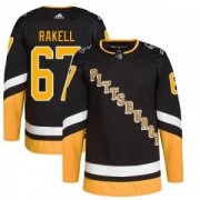 Wholesale Cheap Men's Pittsburgh Penguins #67 Rickard Rakell Black 2021-2022 Stitched Jersey