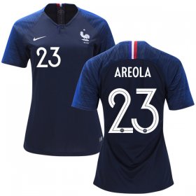 Wholesale Cheap Women\'s France #23 Areola Home Soccer Country Jersey