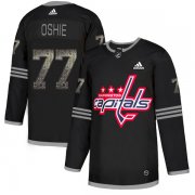 Wholesale Cheap Adidas Capitals #77 T.J. Oshie Black Authentic Classic Stitched NHL Jersey