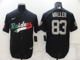 Wholesale Cheap Men\'s Las Vegas Raiders #83 Darren Waller Black Mexico Stitched MLB Cool Base Nike Baseball Jersey