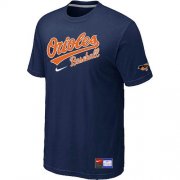 Wholesale Cheap Baltimore Orioles Nike Short Sleeve Practice MLB T-Shirt Midnight Blue
