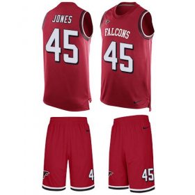 Wholesale Cheap Nike Falcons #45 Deion Jones Red Team Color Men\'s Stitched NFL Limited Tank Top Suit Jersey