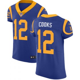 Wholesale Cheap Nike Rams #12 Brandin Cooks Royal Blue Alternate Men\'s Stitched NFL Vapor Untouchable Elite Jersey