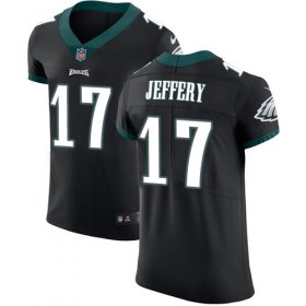 Wholesale Cheap Nike Eagles #17 Alshon Jeffery Black Alternate Men\'s Stitched NFL Vapor Untouchable Elite Jersey