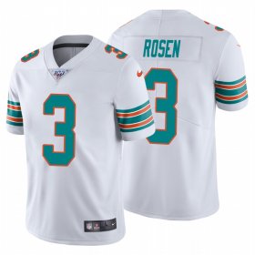 Wholesale Cheap Nike Dolphins #3 Josh Rosen White Alternate Men\'s Stitched NFL 100th Season Vapor Untouchable Limited Jersey