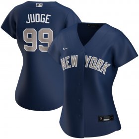 Wholesale Cheap New York Yankees #99 Aaron Judge Nike Women\'s Alternate 2020 MLB Player Jersey Navy