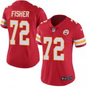 Wholesale Cheap Nike Chiefs #72 Eric Fisher Red Team Color Women's Stitched NFL Vapor Untouchable Limited Jersey