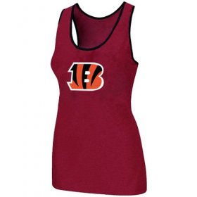 Wholesale Cheap Women\'s Nike Cincinnati Bengals Big Logo Tri-Blend Racerback Stretch Tank Top Red