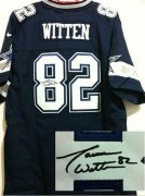 Wholesale Cheap Nike Cowboys #82 Jason Witten Navy Blue Team Color Men's Stitched NFL Elite Autographed Jersey