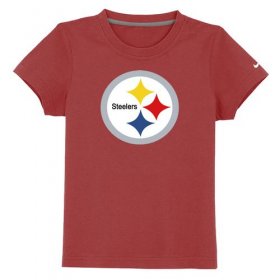 Wholesale Cheap Pittsburgh Steelers Sideline Legend Authentic Logo Youth T-Shirt Red
