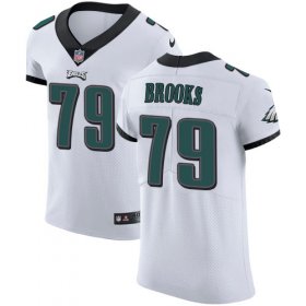 Wholesale Cheap Nike Eagles #79 Brandon Brooks White Men\'s Stitched NFL Vapor Untouchable Elite Jersey