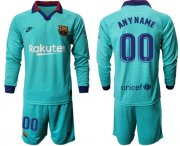 Wholesale Cheap Barcelona Personalized Third Long Sleeves Soccer Club Jersey