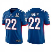 Wholesale Cheap Men's Minnesota Vikings #22 Harrison Smith 2022 Royal NFC Pro Bowl Stitched Jersey