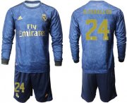 Wholesale Cheap Real Madrid #24 D.Ceballos Away Long Sleeves Soccer Club Jersey
