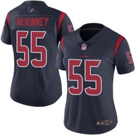 Wholesale Cheap Nike Texans #55 Benardrick McKinney Navy Blue Women\'s Stitched NFL Limited Rush Jersey