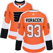Wholesale Cheap Adidas Flyers #93 Jakub Voracek Orange Home Authentic Women's Stitched NHL Jersey