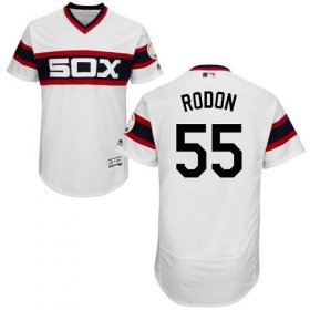 Wholesale Cheap White Sox #55 Carlos Rodon White Flexbase Authentic Collection Alternate Home Stitched MLB Jersey