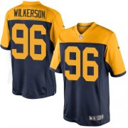 Wholesale Cheap Nike Packers #96 Muhammad Wilkerson Navy Blue Alternate Youth Stitched NFL New Limited Jersey