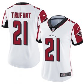 Wholesale Cheap Nike Falcons #21 Desmond Trufant White Women\'s Stitched NFL Vapor Untouchable Limited Jersey