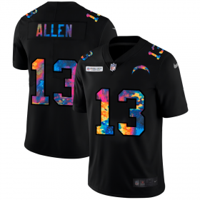 Cheap Los Angeles Chargers #13 Keenan Allen Men\'s Nike Multi-Color Black 2020 NFL Crucial Catch Vapor Untouchable Limited Jersey
