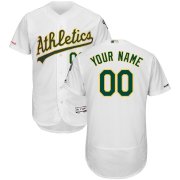 Wholesale Cheap Oakland Athletics Majestic Home Flex Base Authentic Collection Custom Jersey White