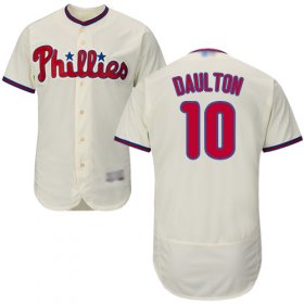 Wholesale Cheap Phillies #10 Darren Daulton Cream Flexbase Authentic Collection Stitched MLB Jersey