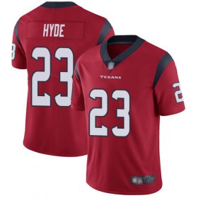 Wholesale Cheap Nike Texans #23 Carlos Hyde Red Alternate Men\'s Stitched NFL Vapor Untouchable Limited Jersey