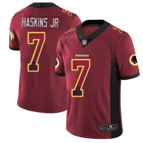 Wholesale Cheap Nike Redskins #7 Dwayne Haskins Jr Burgundy Red Team Color Men\'s Stitched NFL Limited Rush Drift Fashion Jersey