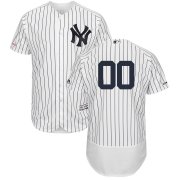 Wholesale Cheap New York Yankees Majestic Home Flex Base Authentic Collection Custom Jersey White