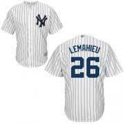 Wholesale Cheap Yankees #26 DJ LeMahieu White Strip New Cool Base Stitched MLB Jersey