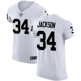 Wholesale Cheap Nike Raiders #34 Bo Jackson White Men\'s Stitched NFL Vapor Untouchable Elite Jersey